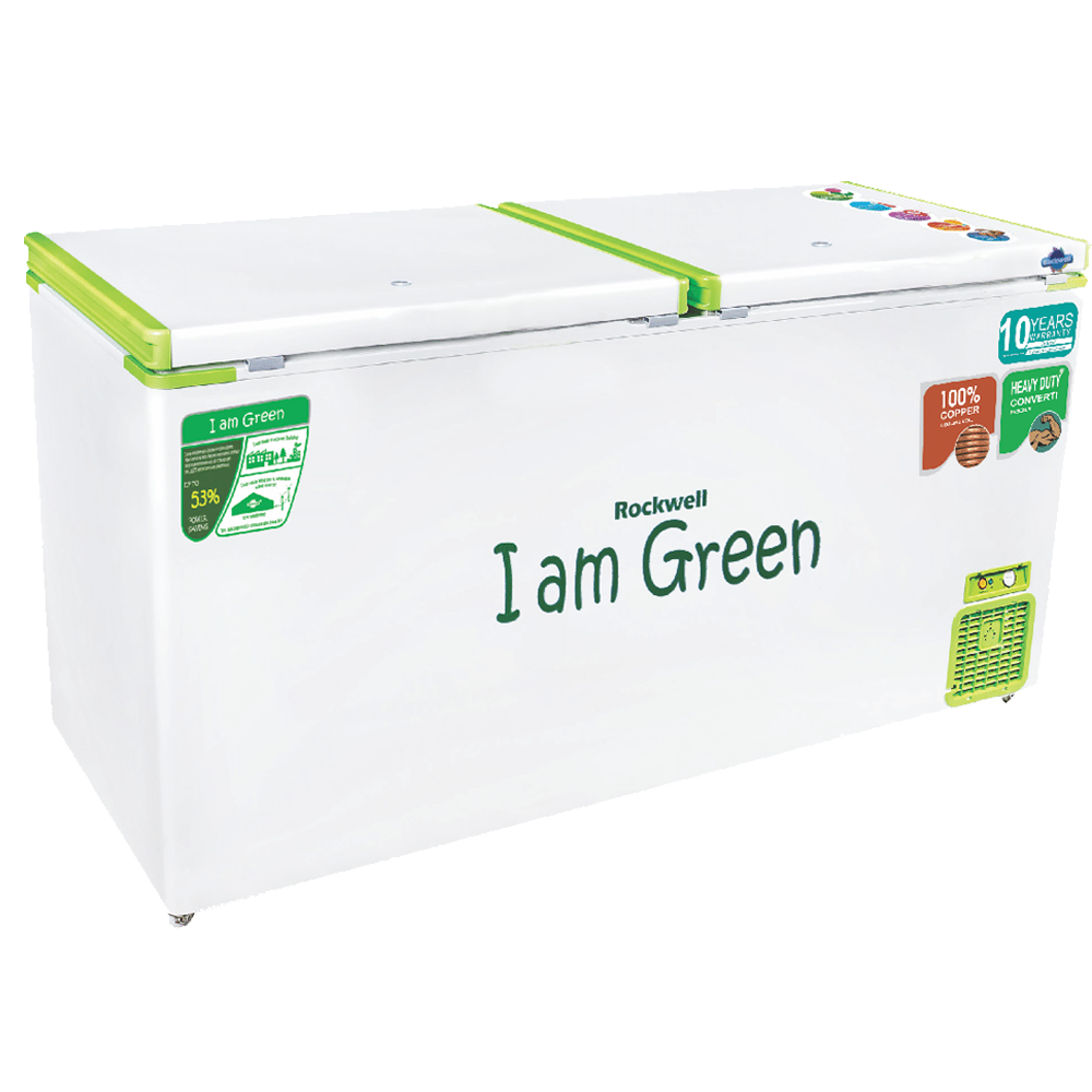 Rockwell green freezer GFR 550DDU is 2 in 1 freezer & cooler to buy